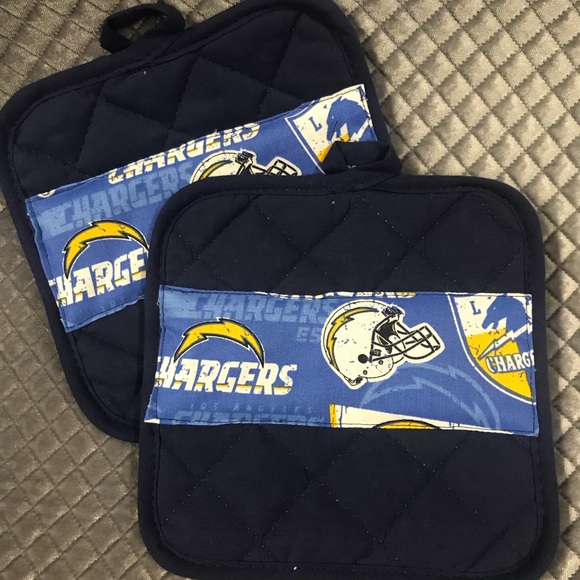 Los Angeles CHARGERS Hot Pad Set 4 pieces New - Picture 1 of 4